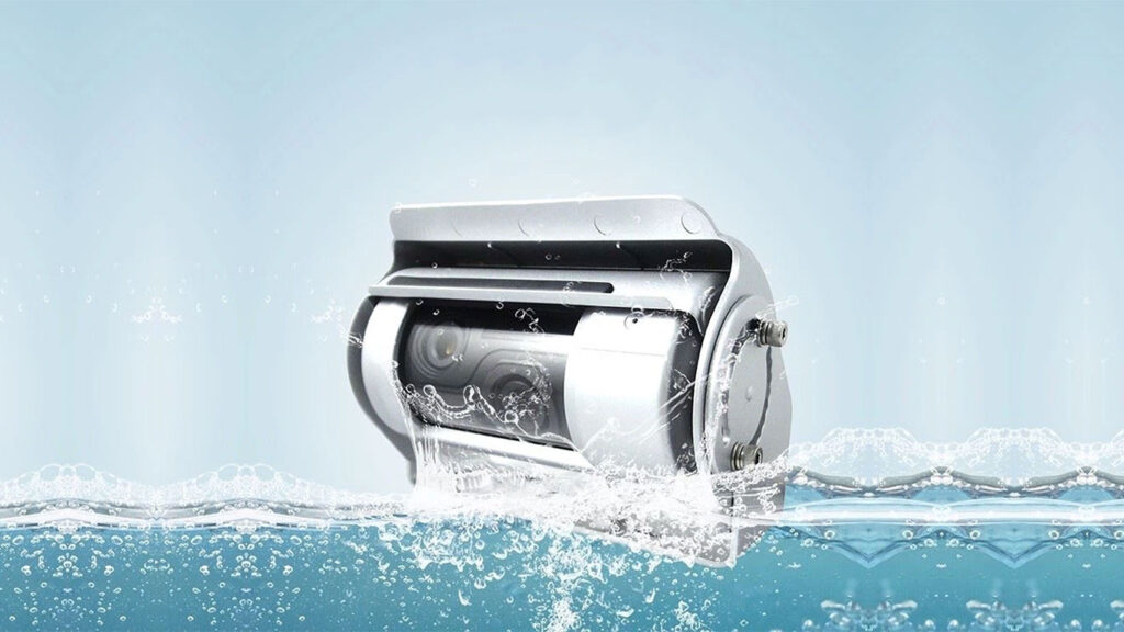 Dual-lens camera truck warning system